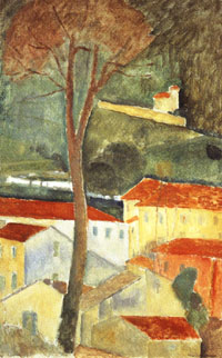 landscape at cagnes